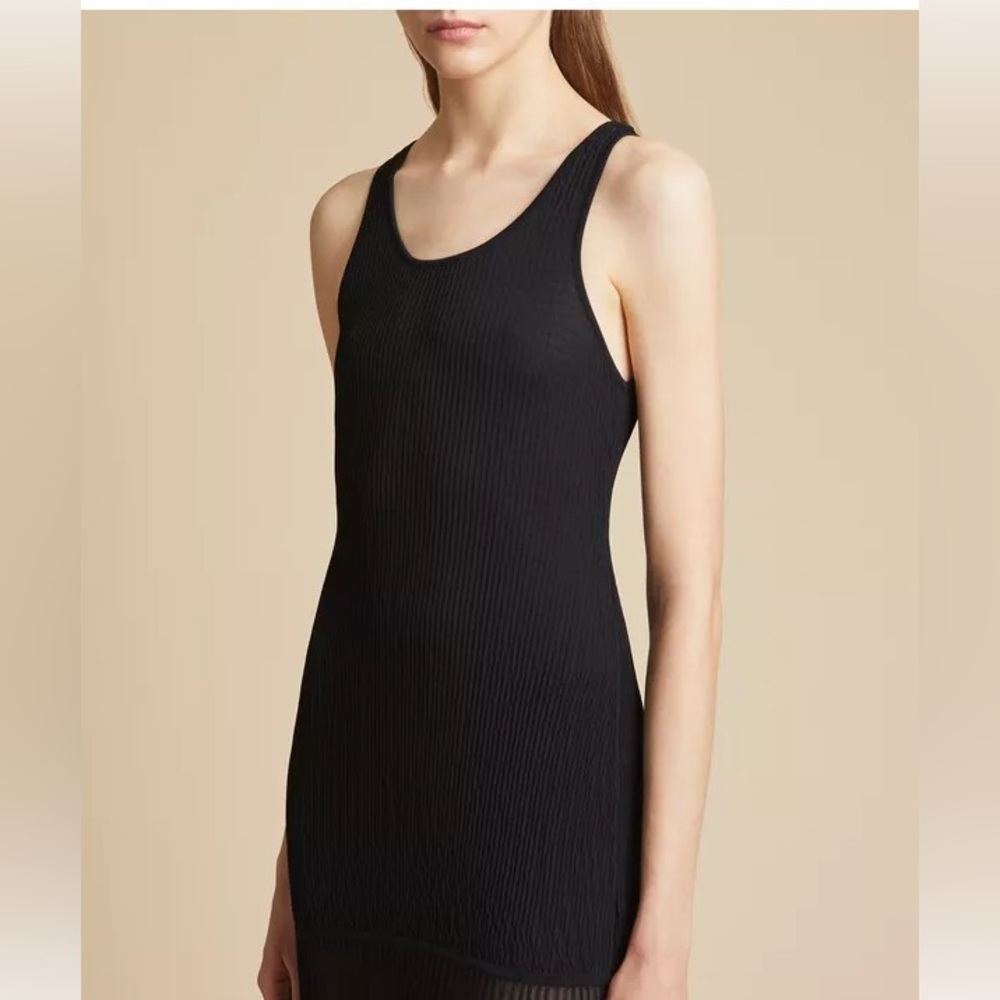 Khaite The Nivea Plissé Maxi Tank Dress NWT Medium - Picture 3 of 13